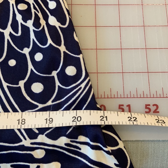 Gorgeous Vintage Cay Artley Long Sleeved Navy and White Button up Dress Sz M-L - Picture 12 of 12